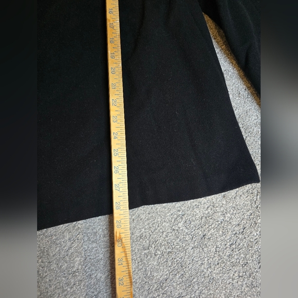 Eileen Fisher 100% Wool Black Button Pockets Satin Lining Women's Size Medium - Picture 8 of 10